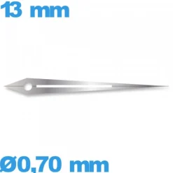 Aiguille argenté  diam : 0,70 mm   taille : 13mm cadran central (minute) de mouvement montre lumineuse nuit