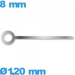 Aiguille argenté seule diam : 1,20mm   cadran principal des heures pour mouvement de montre