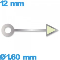 Aiguille argenté    taille : 12mm (heure)