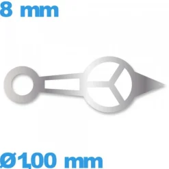 Aiguille  de mouvement de montre luminescente argenté diam : 1,00mm   marque Horotec des heures - Suisse