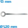 Aiguille des heures argenté mouvement de montre    Ø1,20 mm long : 13 mm