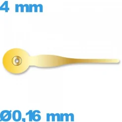 Aiguille de sous-cadran doré pour mouvement    diam : 0,16 mm