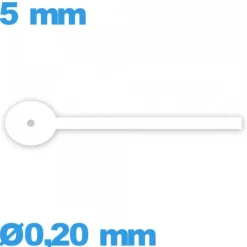 Aiguille de sous-cadran seule  Ø0,20 mm  pour mouvement montre - blanc
