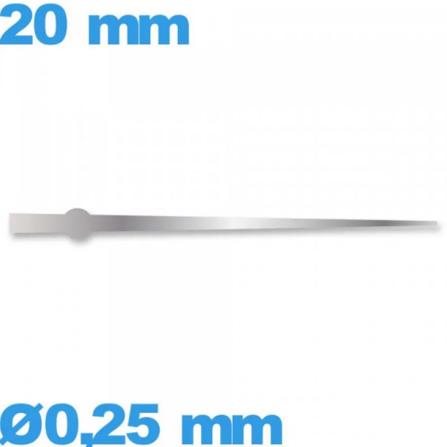 Aiguille des secondes seule diamètre : 0,25mm longueur : 20 mm de montre - argenté