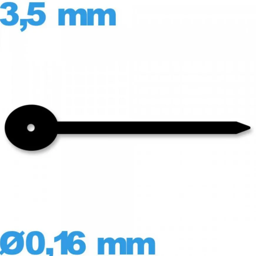 Aiguille diam : 0,16mm de sous-cadran noir