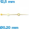 Aiguille doré  diam : 0,20mm  long : 12,5 mm  cadran principal (seconde) mouvement montre lumineuse nuit