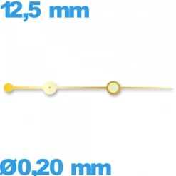 Aiguille doré  diam : 0,20mm  long : 12,5 mm  cadran principal (seconde) mouvement montre lumineuse nuit