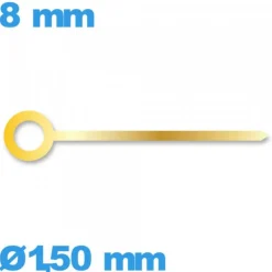 Aiguille    doré diam : 1,50mm  longueur : 8 mm cadran principal des heures
