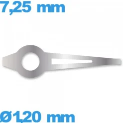 Aiguille Heure Lumineuse Argenté Montre 7,2 mm diamètre 1,2 mm Horotec