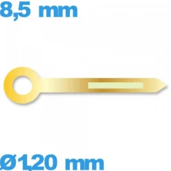 Aiguille Heure pour Montre Lumineuse Doré 8,50 mm diamètre 1,20