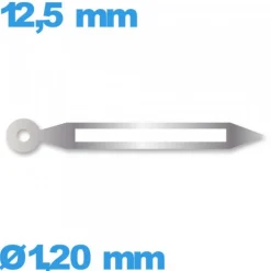 Aiguille marque Horotec argenté  diamètre : 1,20 mm long : 12.5 mm  cadran principal des minutes mouvement  lumineuse nuit