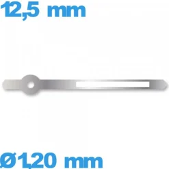 Aiguille (minute) de marque Horotec seule  Ø1,20 mm long : 12.5mm  lumineuse nuit  montre - argenté