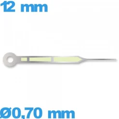 Aiguille (minute) à l'unité   taille : 12mm lumineuse de mouvement montre - argenté