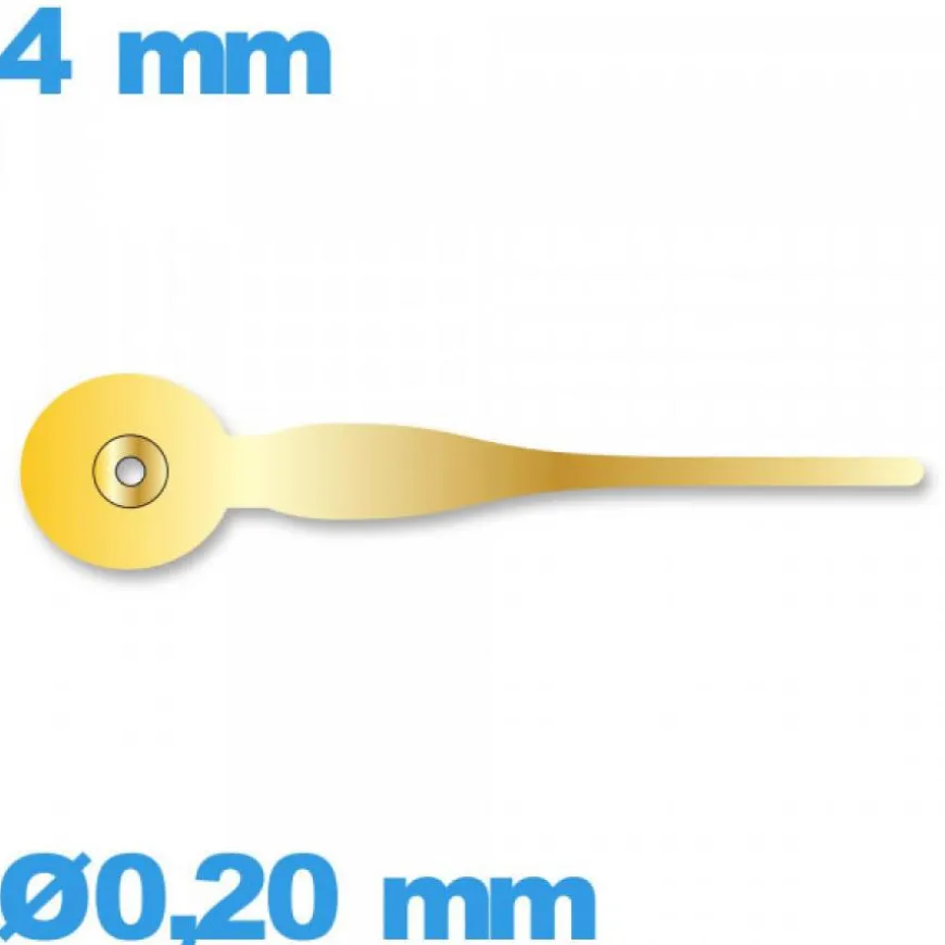 Aiguille Ø0,20 mm long : 4mm complication doré mouvement seule