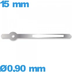 Aiguille   Ø0,90 mm longueur : 15 mm lumineuse nuit cadran central (minute) argenté mouvement   marque Horotec