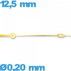Aiguille   Ø0,20 mm  phosphorescente cadran central des secondes doré de mouvement montre  de marque Horotec