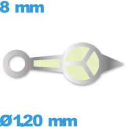 Aiguille   montre phosphorescente argenté diamètre : 1,20 mm  (heure) - Suisse