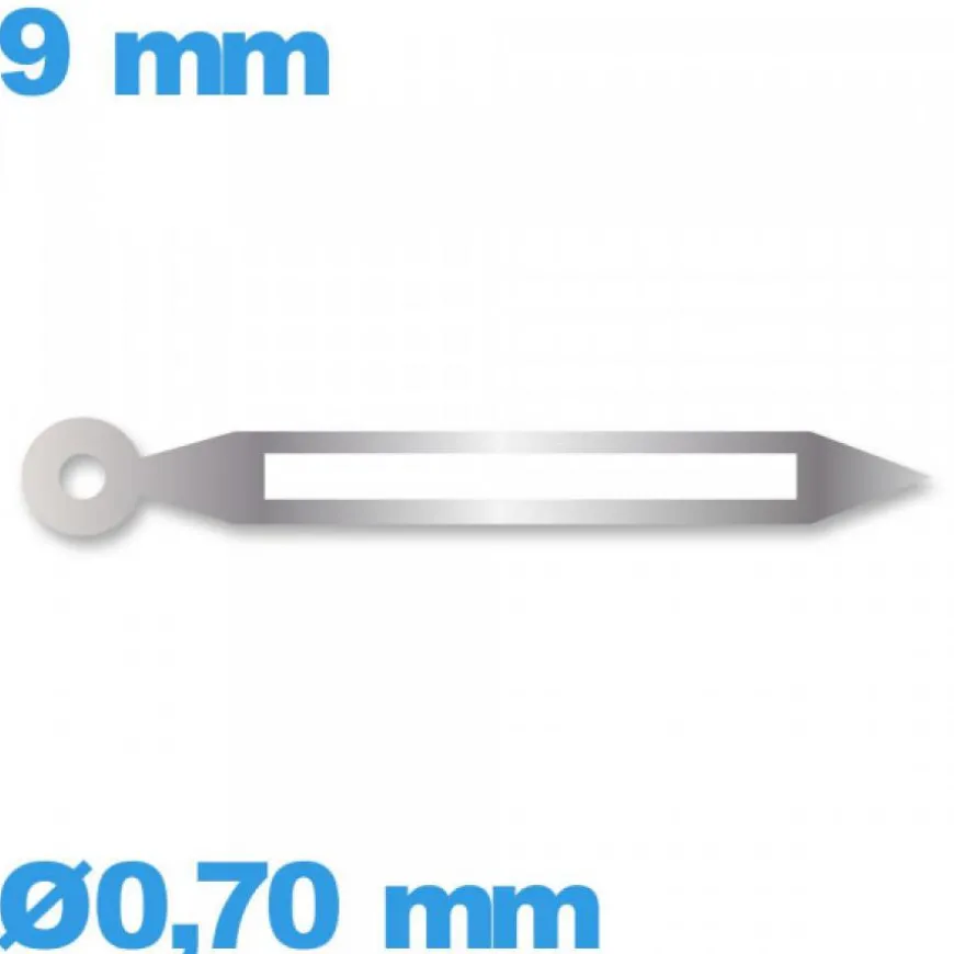 Aiguille mouvement montre phosphorescente argenté diam : 0,70 mm longueur : 9mm de marque Horotec (minute) - Suisse