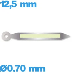 Aiguille pour Montre Lumineuse Argenté 12,5 mm diam. 0,70 mm