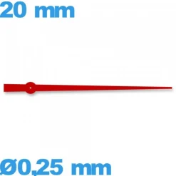 Aiguille rouge seule  Ø0,25 mm long : 20 mm  des secondes mouvement montre