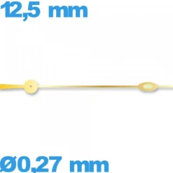 Aiguille seule mouvement  luminescente doré  longueur : 12,5 mm Horotec des secondes Suisse