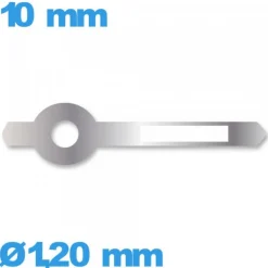 Aiguille seule pour mouvement  lumineuse argenté diam : 1,20 mm   de marque Horotec cadran principal des heures