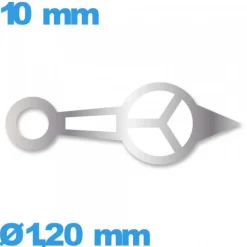 Aiguille Suisse  Ø1,20 mm long : 10 mm  luminescente cadran principal des heures argenté  montre  Horotec