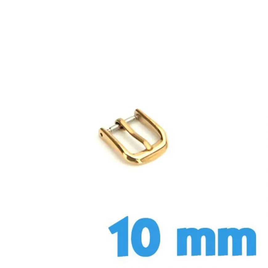 Attache acier or rose ardillon 10 mm