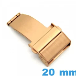 Attache 20 mm Bronze Acier déployant bouton