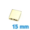 Attache 15 mm doré clip bracelet montre