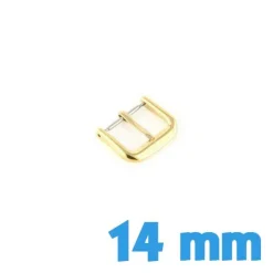 Attache pour bracelet or 14 mm acier ardillon