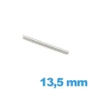 Axe cylindrique bracelet métal montre diamètre 1.0 mm Longueur : 13.5 mm