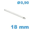 Axe fendu bracelets métal montre Longueur : 18 mm diamètre 0.9 mm
