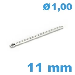Axe fendu diamètre 1 mm Longueur : 11 mm