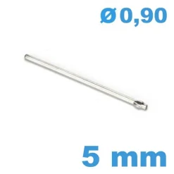 Axe fendu 5mm pour bracelets montre diamètre 0.9 mm