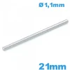 Barre droite large de 21mm  bracelet acier