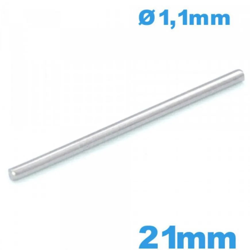 Barre droite large de 21mm bracelet acier