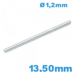 Barre Droite pour Montre 13,50 mm diamètre 1,20 mm