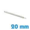 Barre en 2 parties pour fermoir et montre 20 mm