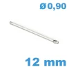Barre fendue bracelet métal montre diamètre 0.9 mm Longueur : 12mm