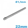 Barre Fendue pour Bracelet de Montre 22 mm diamètre 1,1 mm