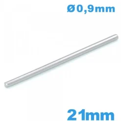 Barre goupille droite pour bracelet de montre taille 21 mm