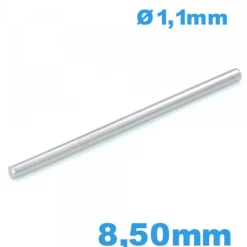 Barre Goupille Droite pour Montre 8,50 mm Diamètre 1,10 mm