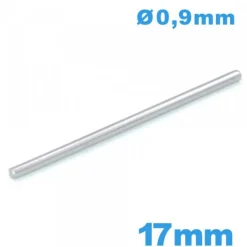 Barre large de 17mm droite  bracelet montre acier
