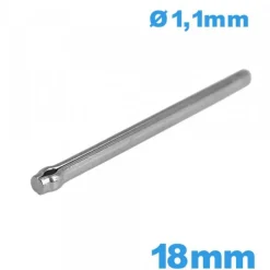 Barre pour Montre goupille fendue taille 18 mm