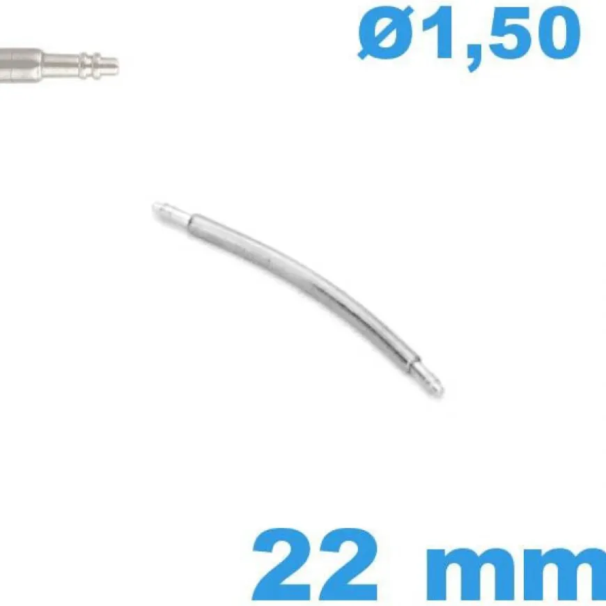 1 Barre à ressort 22 mm courbée