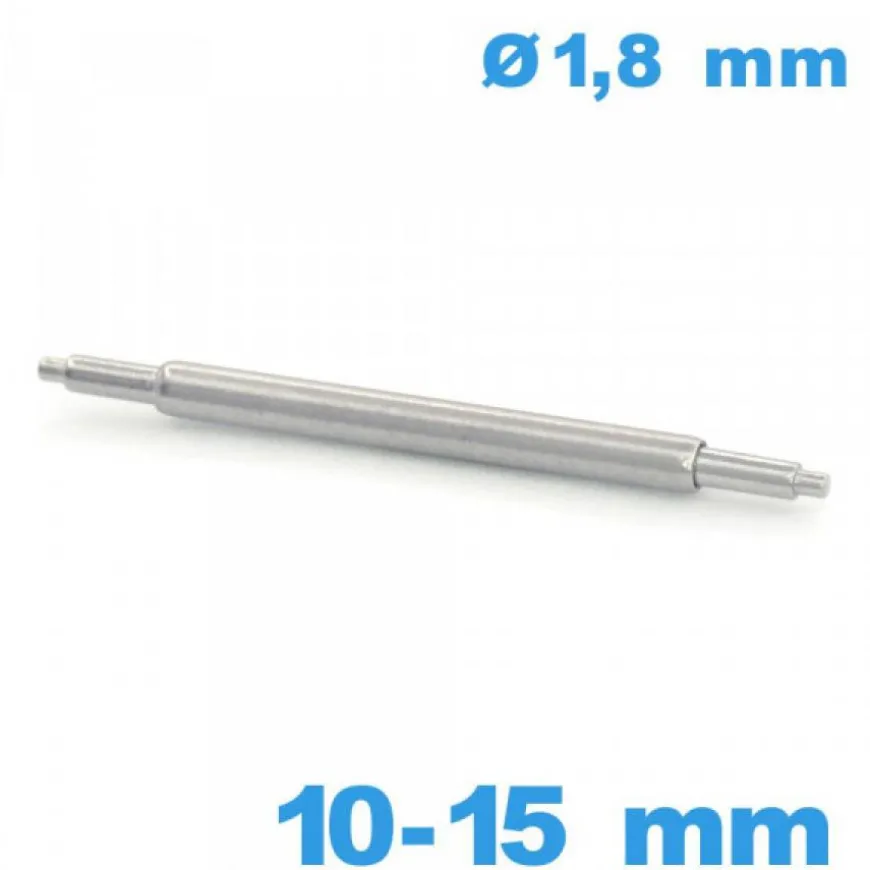 1 Barre à ressort Téléscopique 10 à 15mm bracelet d :1,8 mm
