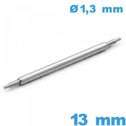1 Barre à ressort Téléscopique 13mm pour réparation bracelet montre diam : 1,3 mm épaulement double
