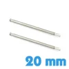 2 barres en 2 parties 20 mm pour montre et fermoir déployant