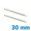 2 Barres pour Montre Capuchon Pression 30 mm diamètre 1,20 mm